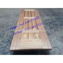 chapa de madera de teca hdf puerta piel